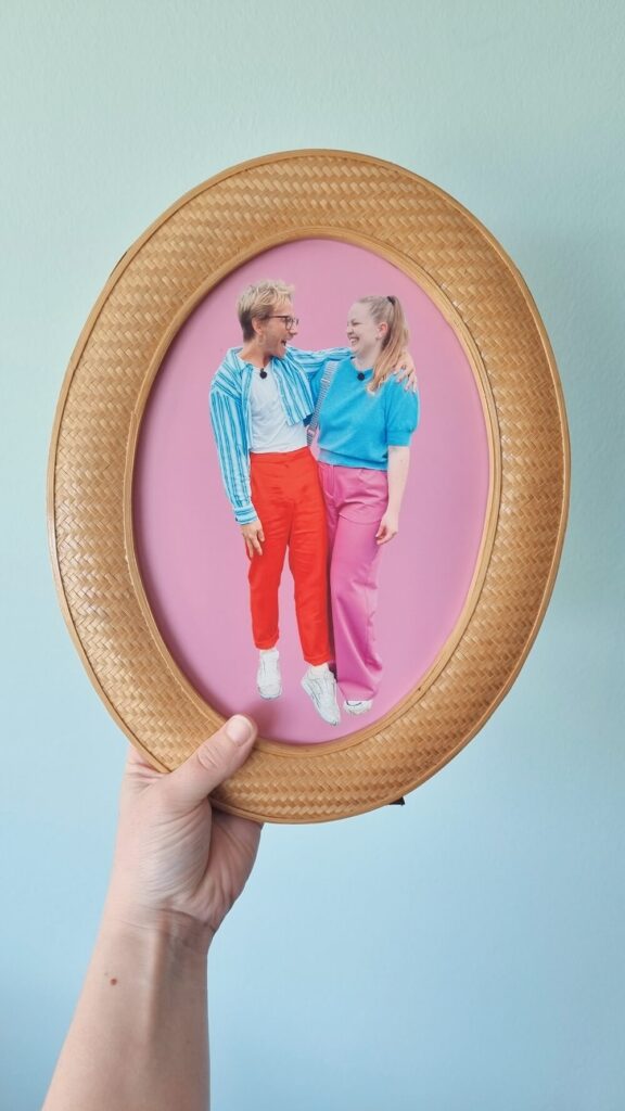 Niels Jørgen og Rikke i billedramme